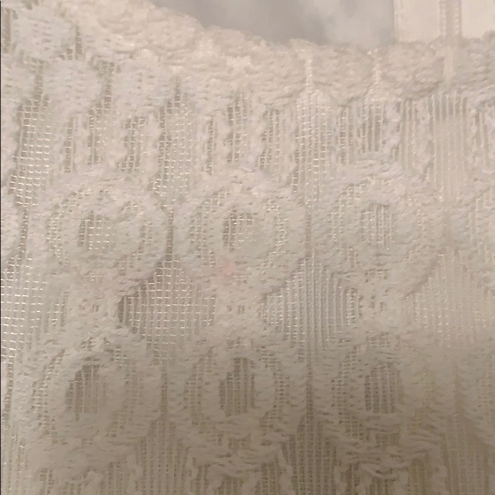 3/4 inch sleeve white lace dress - Picture 4 of 7